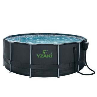 PISCINE TUBULAIRE RONDE YZAKI + SKIMMER SANS FILTRATION - Ø3,66 x 1,22M