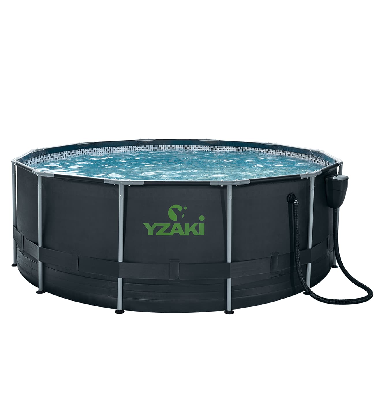 PISCINE TUBULAIRE RONDE YZAKI + SKIMMER SANS FILTRATION – Ø3,66 x 1,22M
