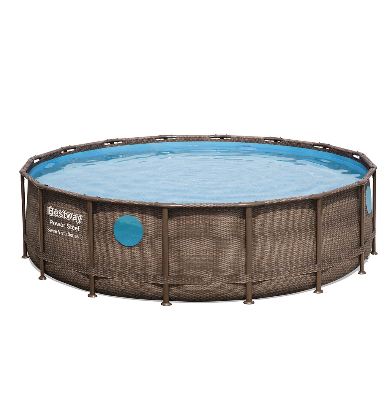 PISCINE BESTWAY POWER STEEL SWIM VISTA RONDE TRESSEE 4,88X1,22M