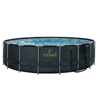 PISCINE TUBULAIRE RONDE YZAKI + SKIMMER SANS FILTRATION - Ø5,49 x 1,32M