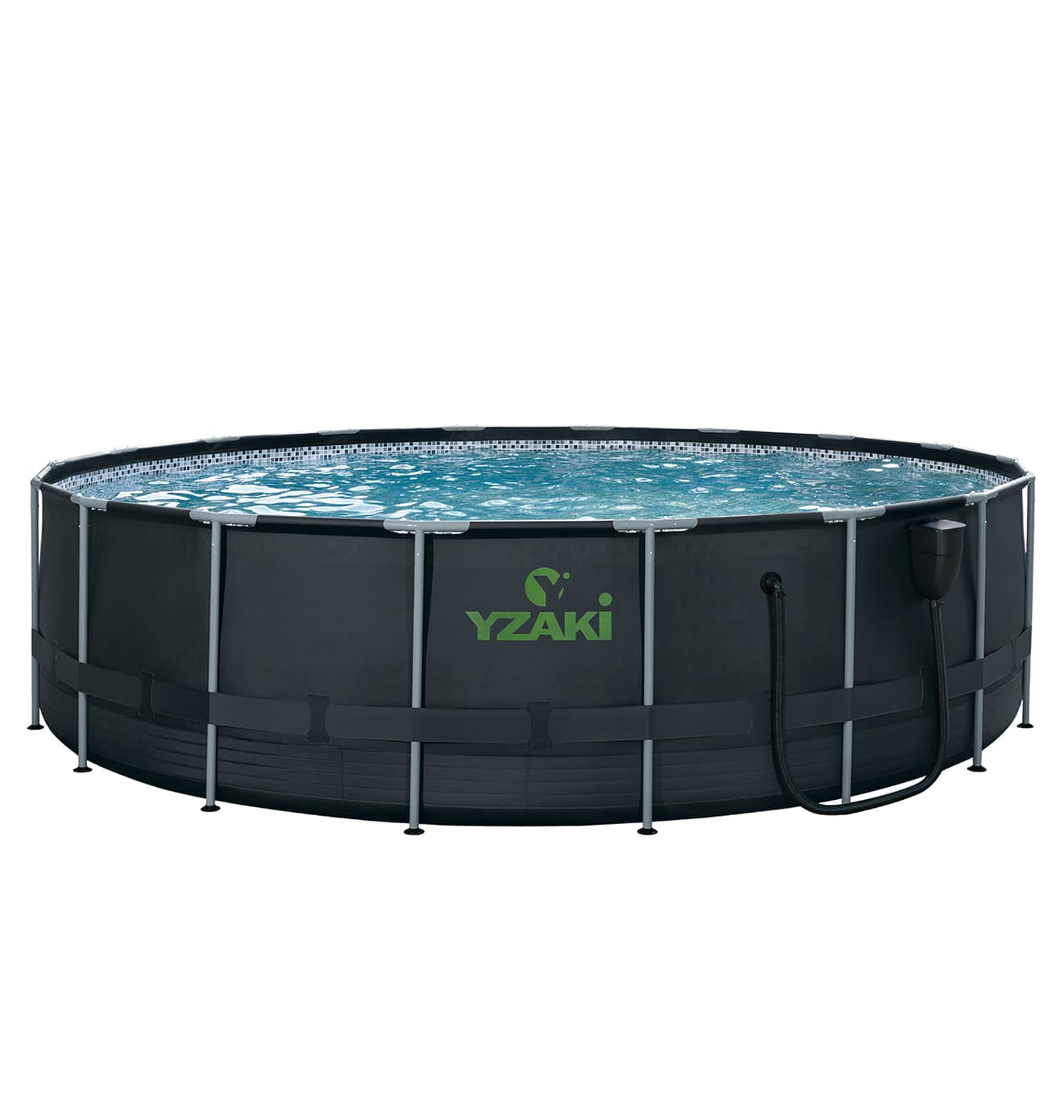PISCINE TUBULAIRE RONDE YZAKI + SKIMMER SANS FILTRATION – Ø5,49 x 1,32M