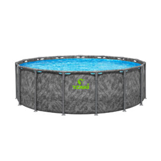 PISCINE TUBULAIRE RONDE YZAKI STYLE SANS FILTRATION - Ø4,57 x 1,32M