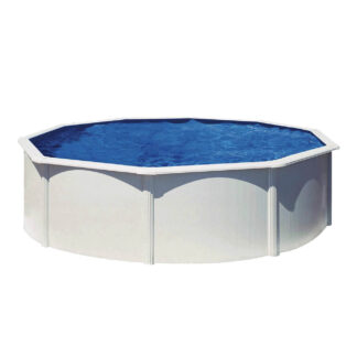 PISCINE HORS-SOL ACIER RONDE O'BYA BLANCHE SANS FILTRATION - Ø3,50 x 1,20M